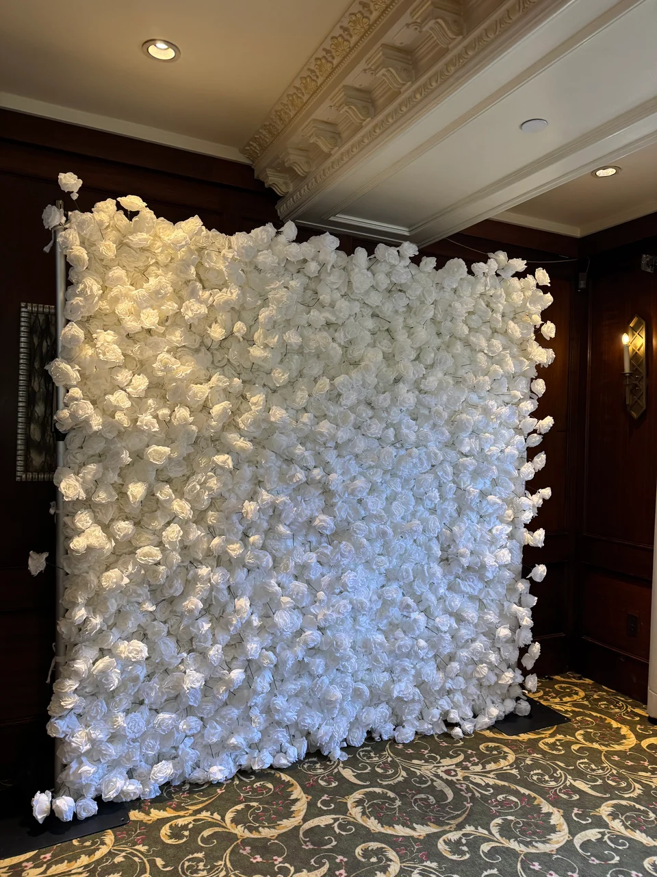 Floral installation at a Long Island event